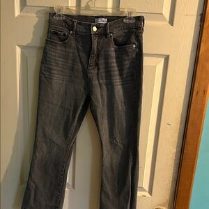 LOFT women’s Dark Gray cropped Straight Jeans